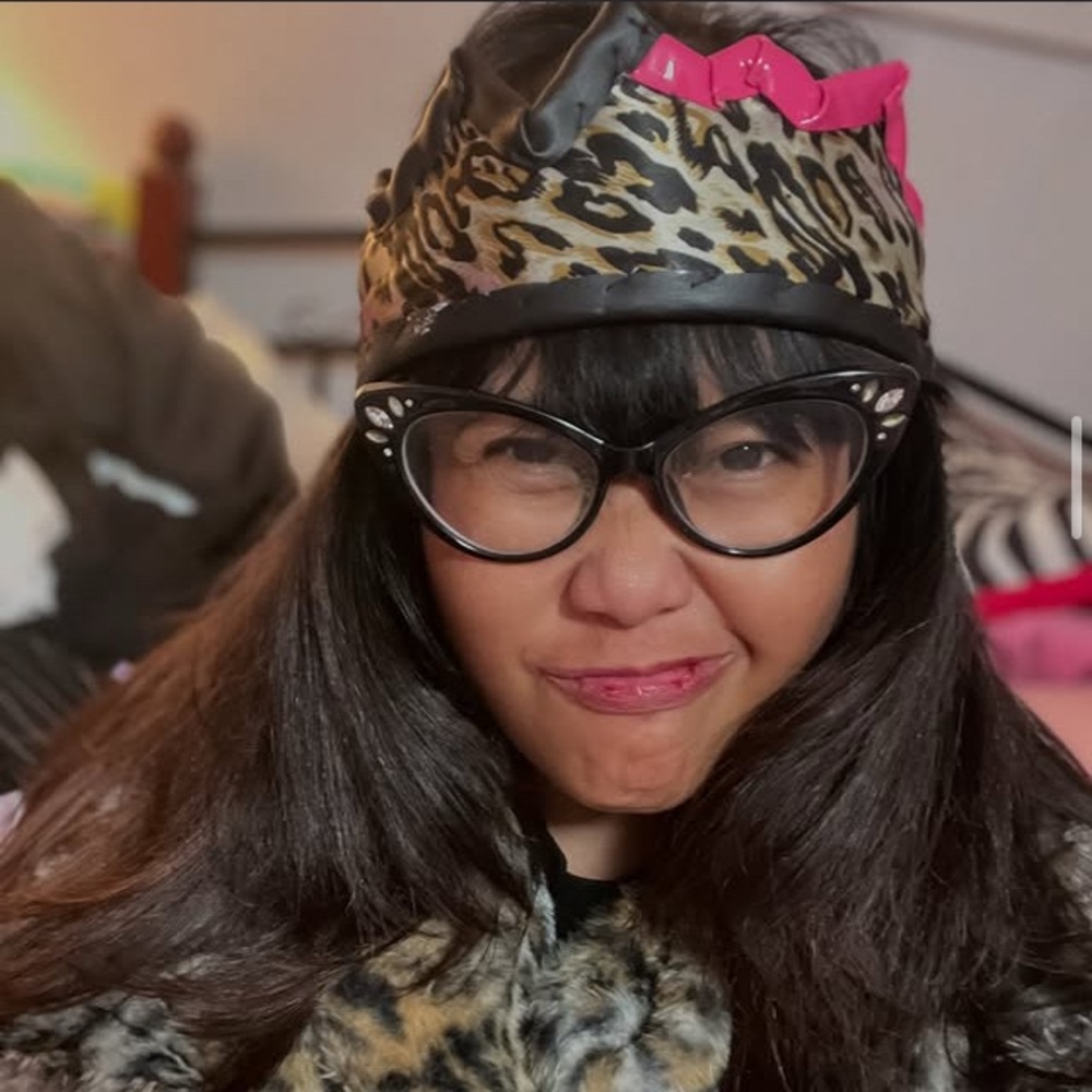 Leopard Print Hair Crown Scarf material with Pink Accent